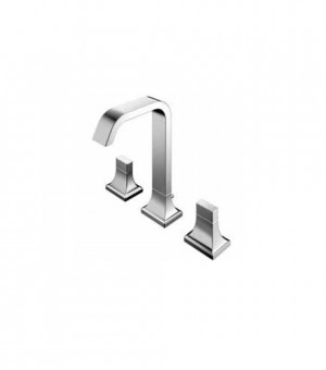 خلاط مغسلة كروم 3خرم (2 مسكة) مع رأس هراب - صناعة صيني  # TOTO - GC-TLG08201BVSR